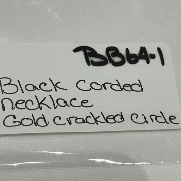 NWT DECOUTURE Statement  Geometric Shape Corded Necklace - Picture 6 of 6